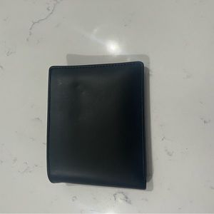 Brooks Brothers black wallet with ID holder